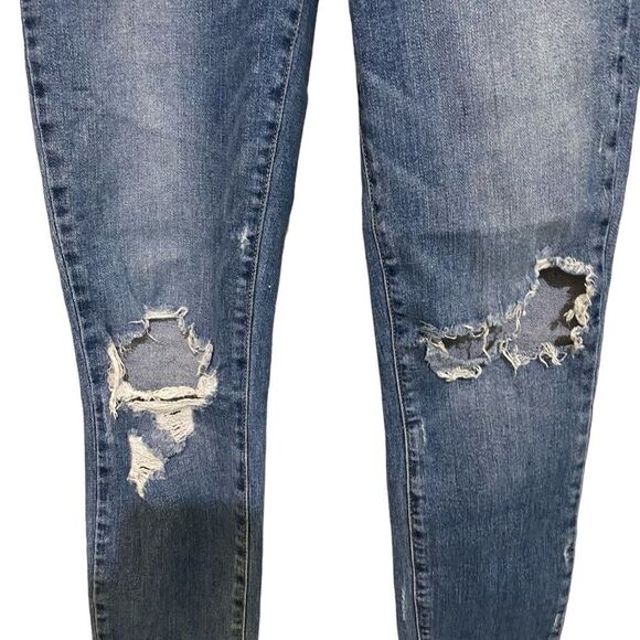 Paige Verdugo Ankle Distressed Jeans Medium Wash Mid Rise Size 26 - Picture 9 of 15